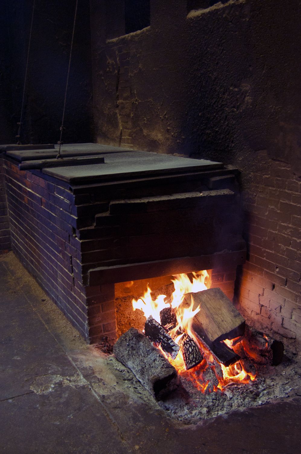 The pits inside Smitty's Market, Lockhart