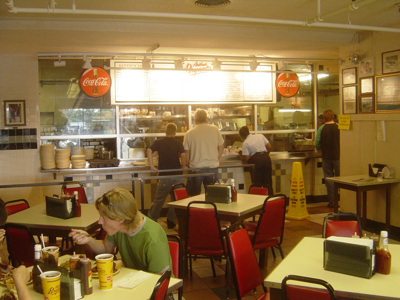 Interior of Arthur Bryant's Barbeque