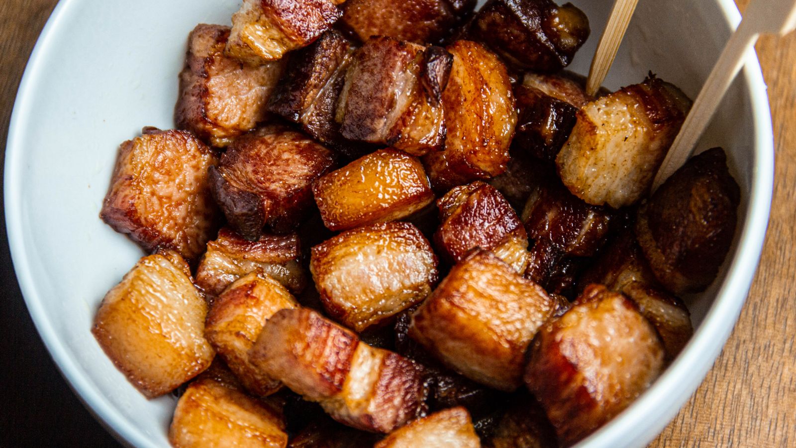 Smoked Pork Belly Burnt Ends