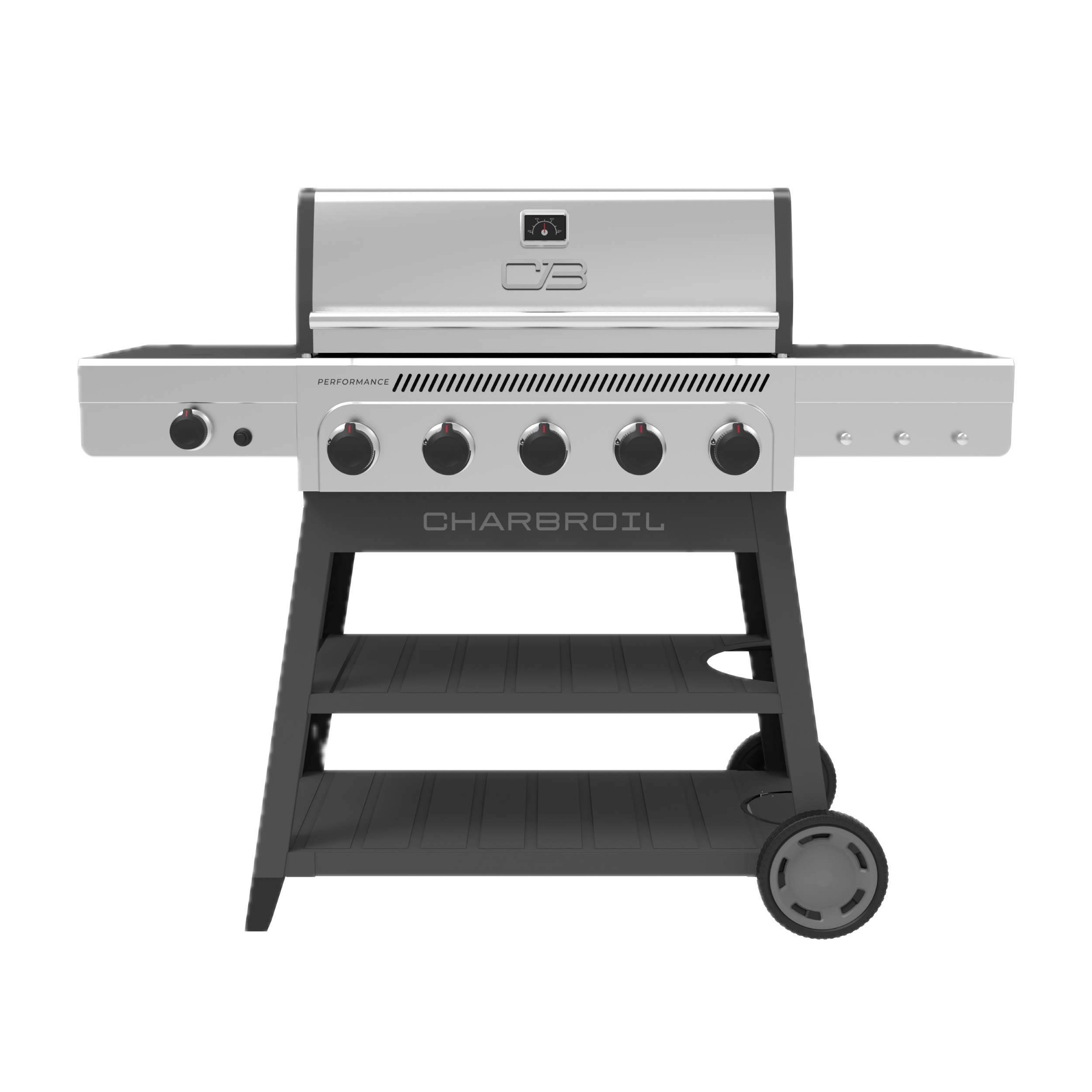 Char-Broil Performance Series FlavorMax 5-Burner Cart with Side Burner