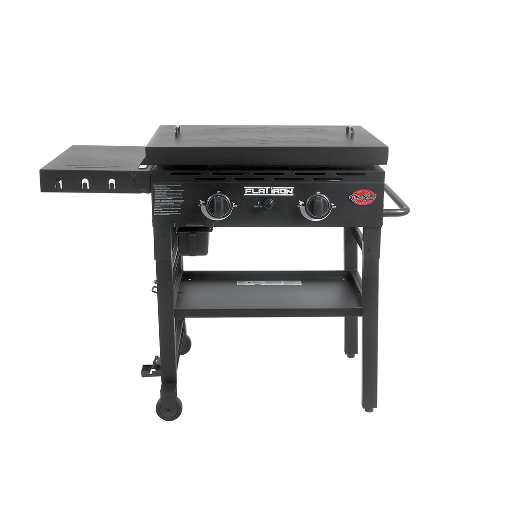 Char-Griller 2-Burner Flat Iron Gas Griddle with Lid
