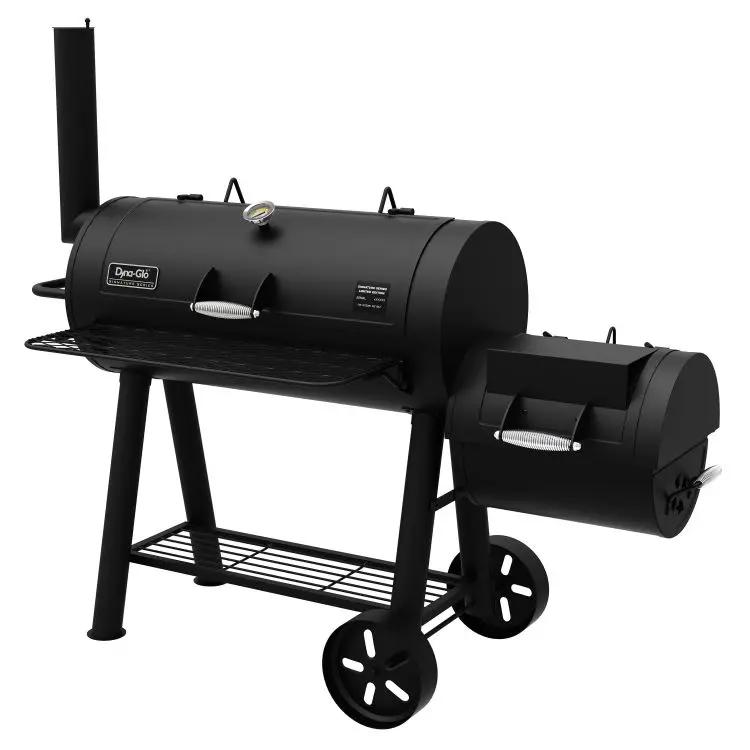 Dyna-Glo Signature Series Heavy-Duty Barrel Charcoal Grill and Offset Smoker (DGSS962CBO-D-KIT)